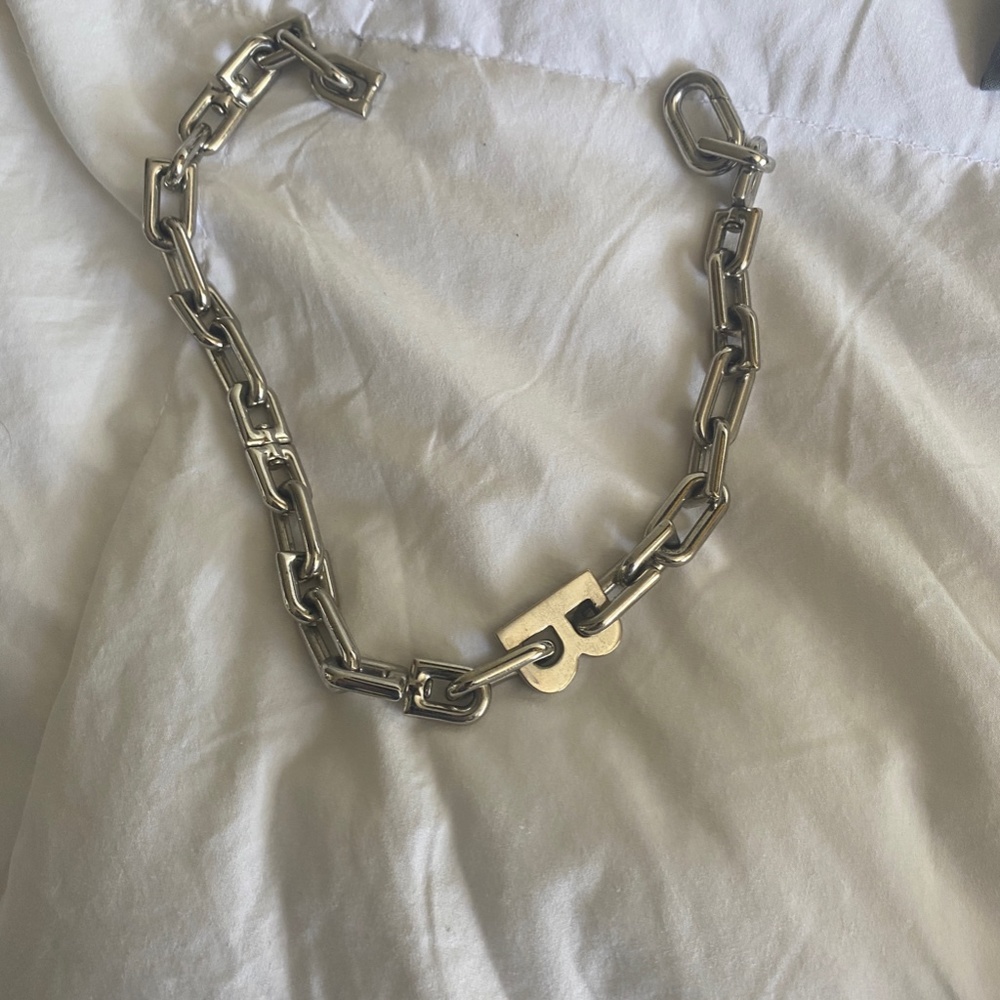 Balenciaga B Chain Necklace